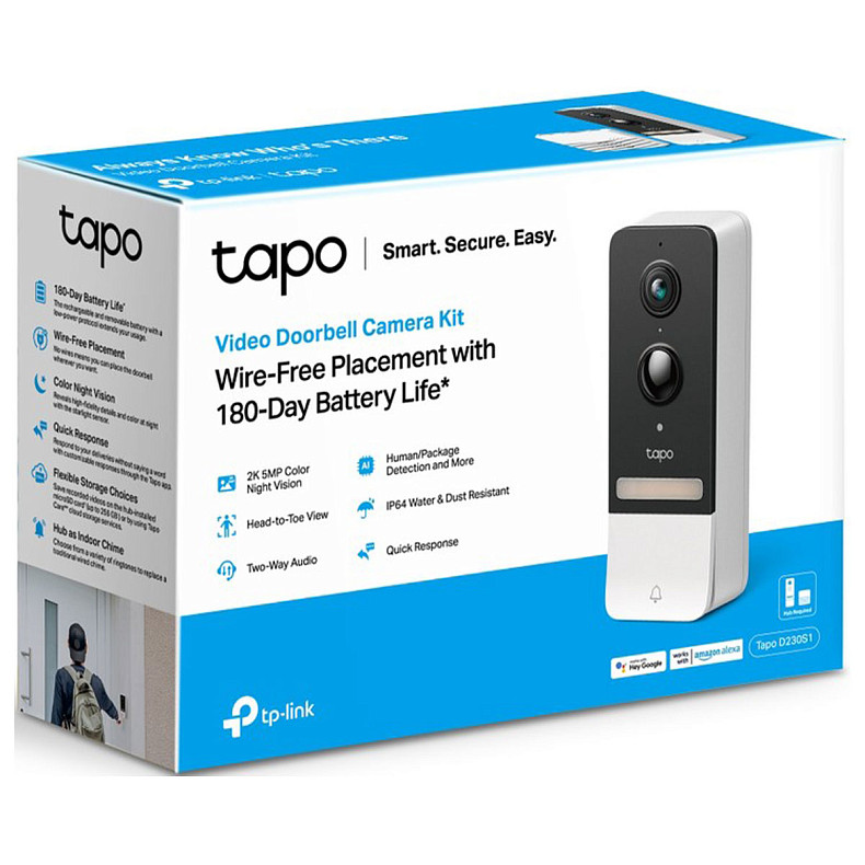 Розумний відеодзвоник з акумулятором TP-Link, Tapo D230S1 Tapo D230S1