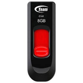 USB 8Gb Team C141 Red (TC1418GR01)