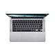 Ноутбук Acer Chromebook CB314-3H 14" FHD IPS, Intel C N4500, 8GB, F128GB, UMA, ChromeOS, серебристый