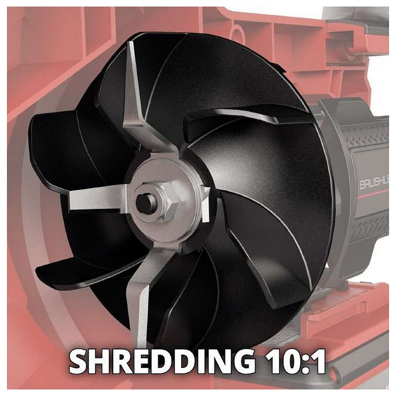 Повітродув-пилосос садовий акумуляторний Einhell VENTURRO 18/210 18В PXC 210км/год 500куб/год 45л 2.