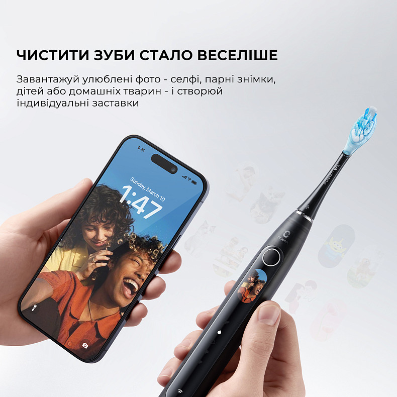 Електрична зубна щітка Oclean X Pro 20 Set Electric Toothbrush Black