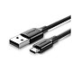 Кабель Ugreen US289 USB - microUSB (M/M), 1.5 м, Black (60137)