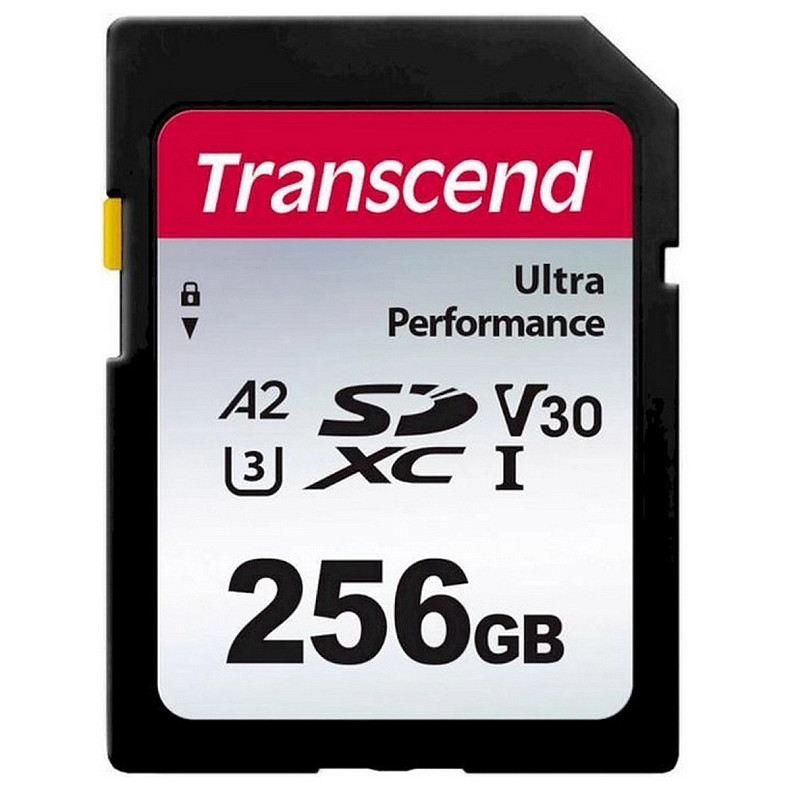 Карта пам'яті Transcend SD 256GB C10 UHS-I U3 A2 4K (TS256GSDC340S)