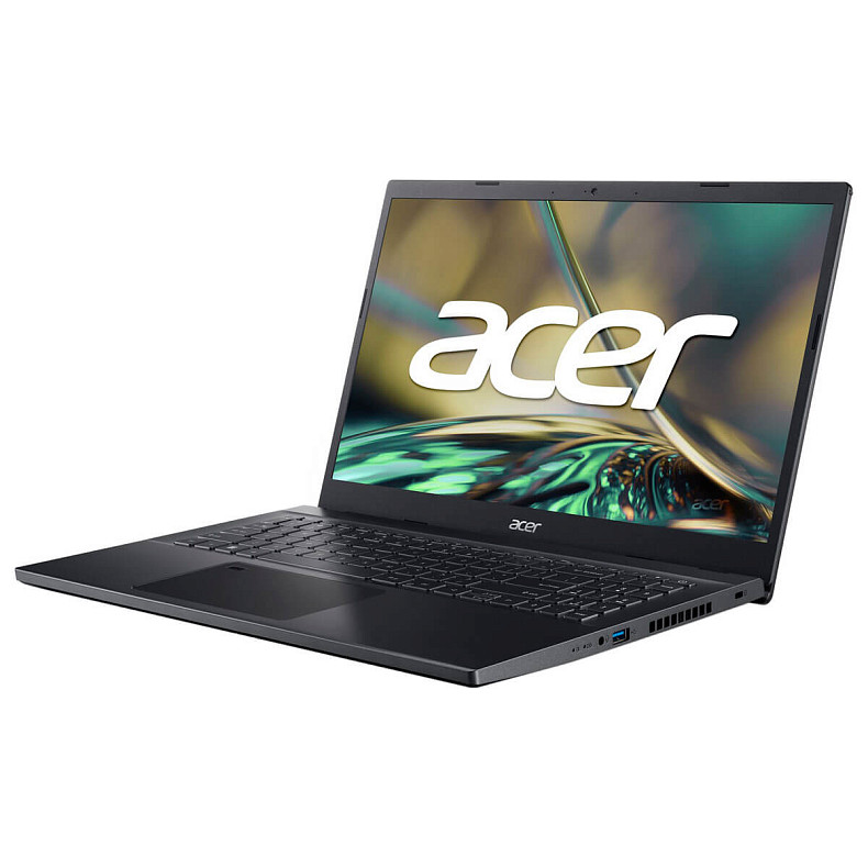 Ноутбук Acer Aspire 7 A715-76G 15.6" FHD IPS, Intel i5-12450H, 16GB, F512GB, NVD3050-4, Lin, черный