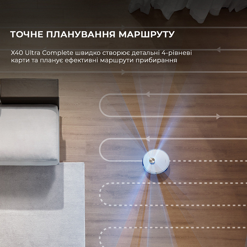 Робот-пылесос моющий Dreame Bot X40 Ultra Complete White