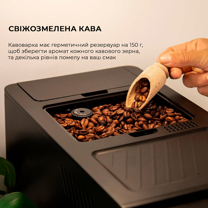 Кофемашина CECOTEC Cremmaet Compactccino Black/Silver