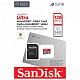 Карта памяти MicroSDXC 128GB UHS-I Class 10 SanDisk Ultra A1 R140MB/s + SD-adapter