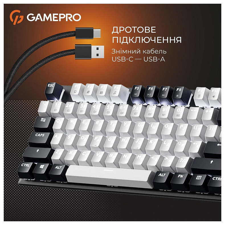Клавиатура GamePro Genesis Metallic MK144B Outemu Red Swithes USB Black