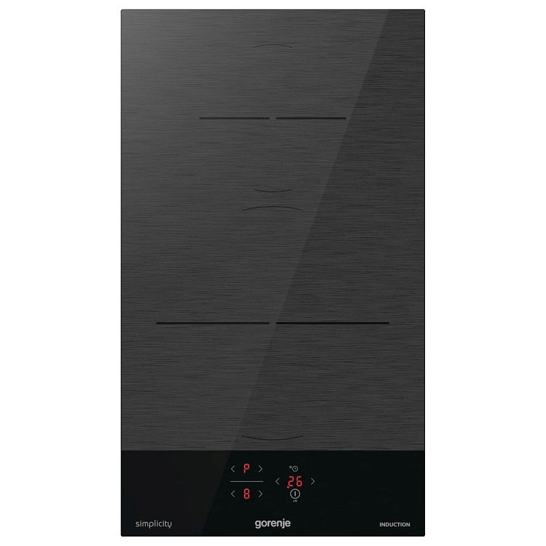 Варочная поверхность Gorenje индукционная, 30см, Домино, PowerBoost, сочетание конфорок, черный