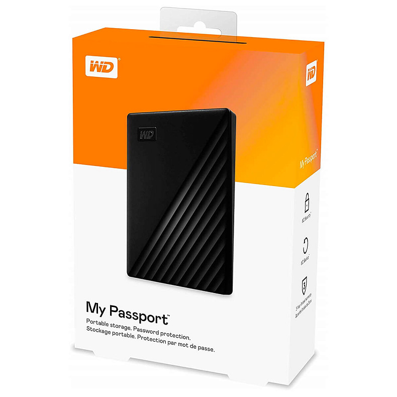 Жорсткий диск WD My Passport 1TB Black (WDBYVG0010BBK-WESN)