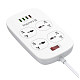 Фильтр питания ColorWay CW-CHU44QW 4 розетки, 4 USB, 1.8 м, белый