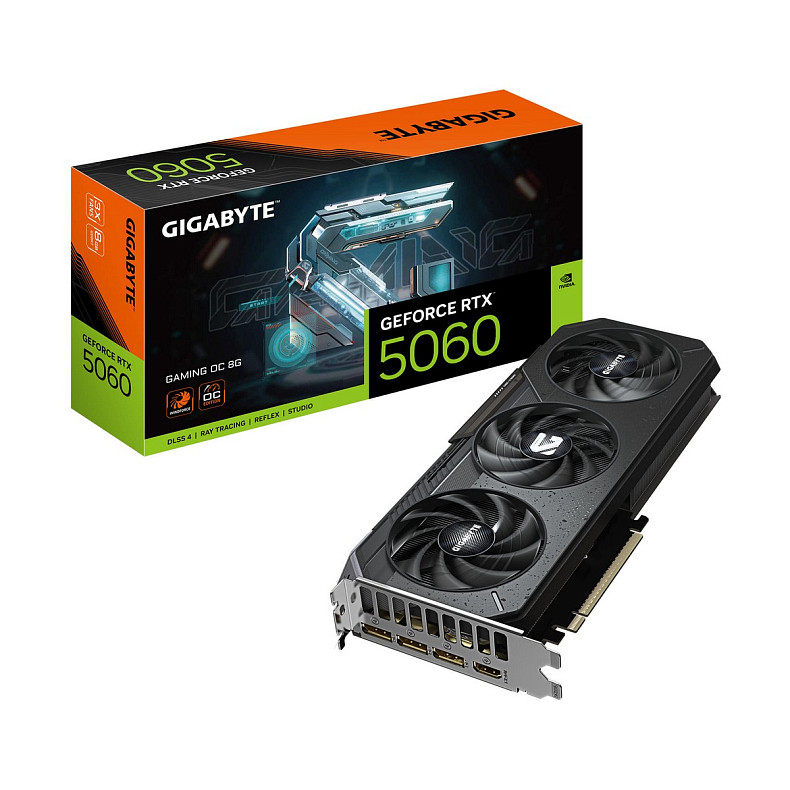 Відеокарта GIGABYTE GeForce RTX 5060 8GB GDDR7 GAMING OC