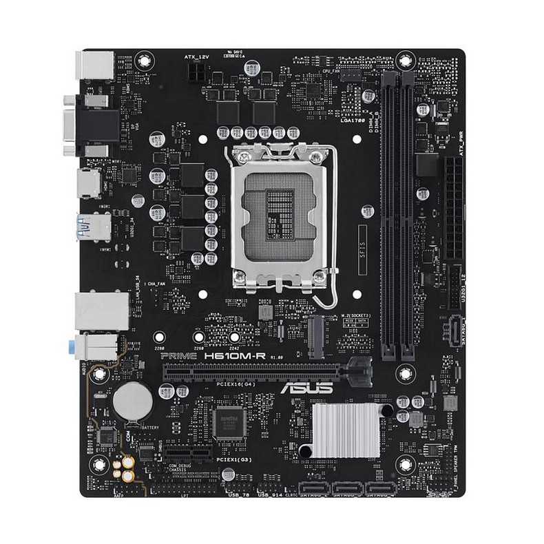 Материнская плата ASUS PRIME H610M-R-SI s1700 H610 2xDDR5 M.2 HDMI D-Sub DP mATX