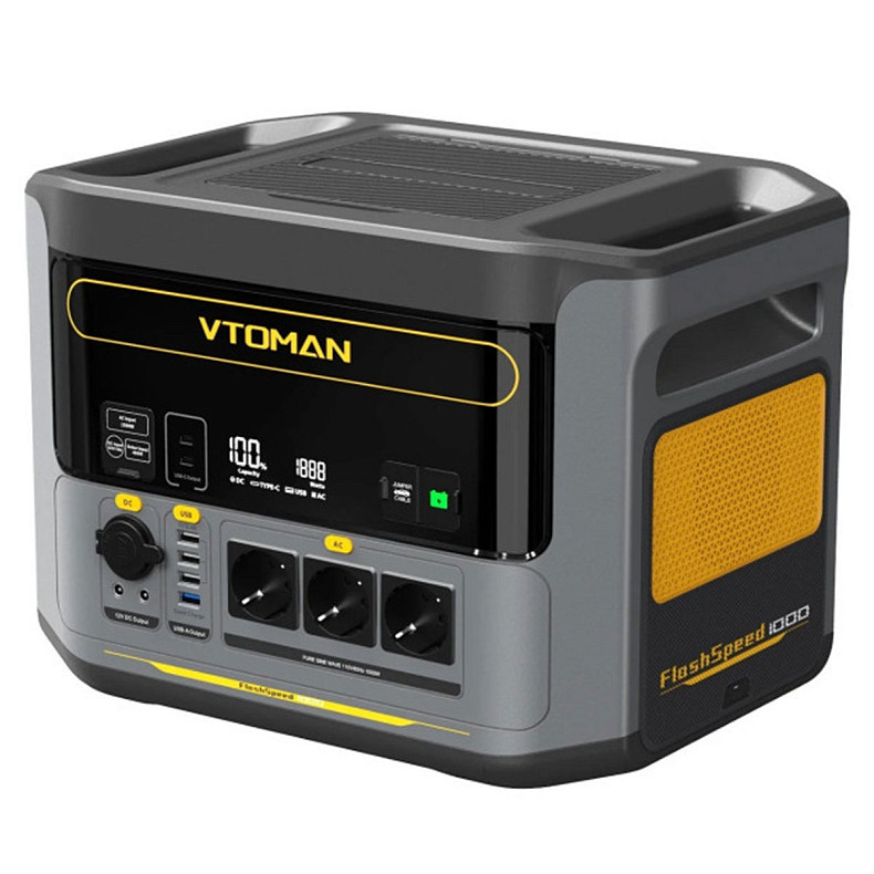 Зарядная станция Vtoman FlashSpeed ??1000 (828 Вт/ч) 1000W AC, MPPT, UPS, LiFePo4