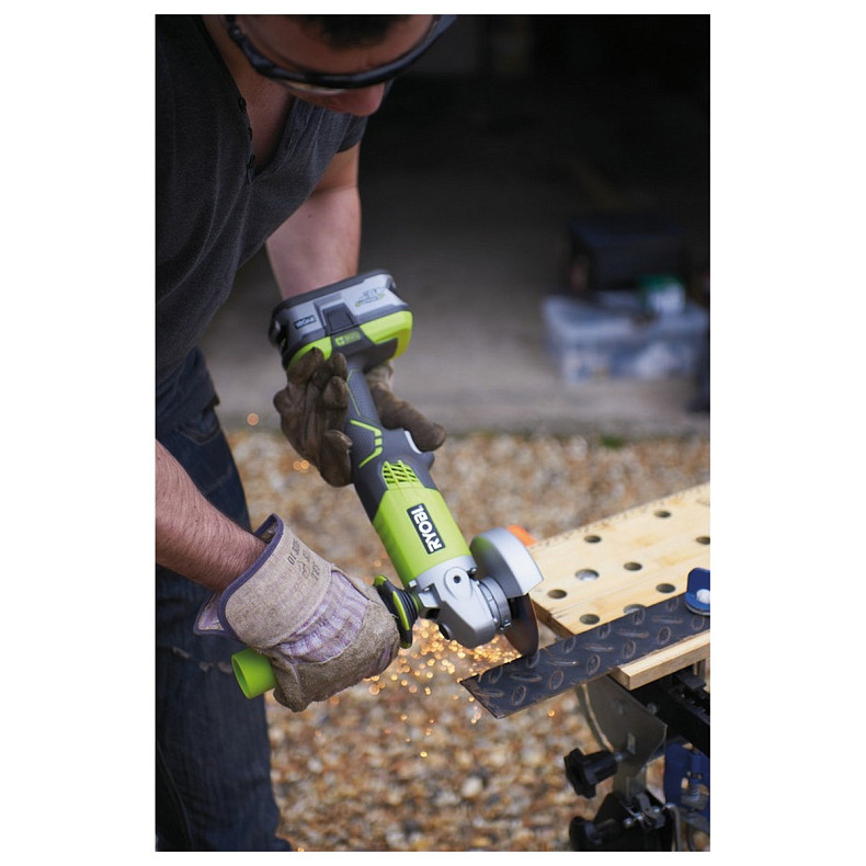 Болгарка (угловая шлифовальная) Ryobi R18 AG-O