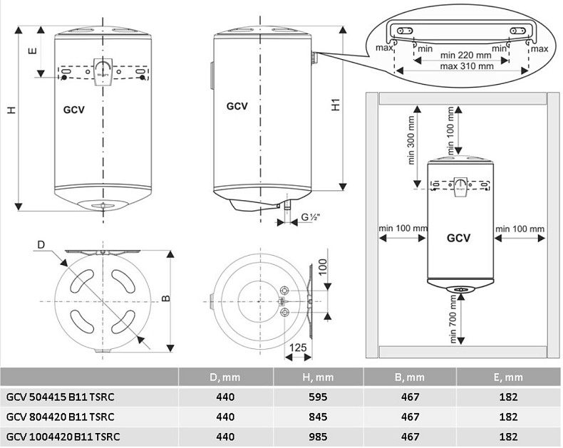 Водонагреватель Tesy BILIGHT GCV 504415 B11 TSRC