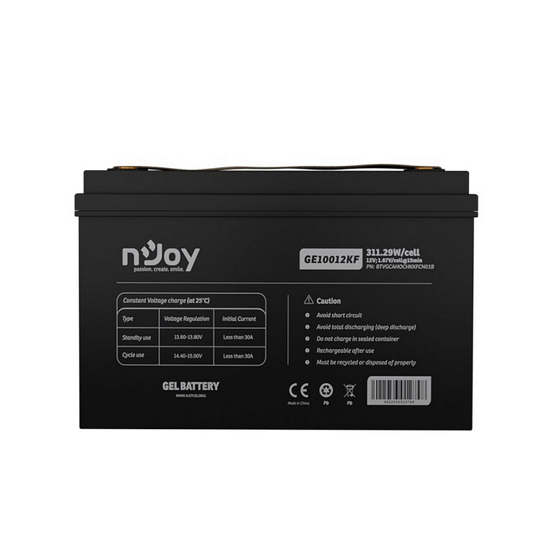Аккумуляторная батарея Njoy GE10012KF 12V 100AH GEL (BTVGCAHOCHKKFCN01B)