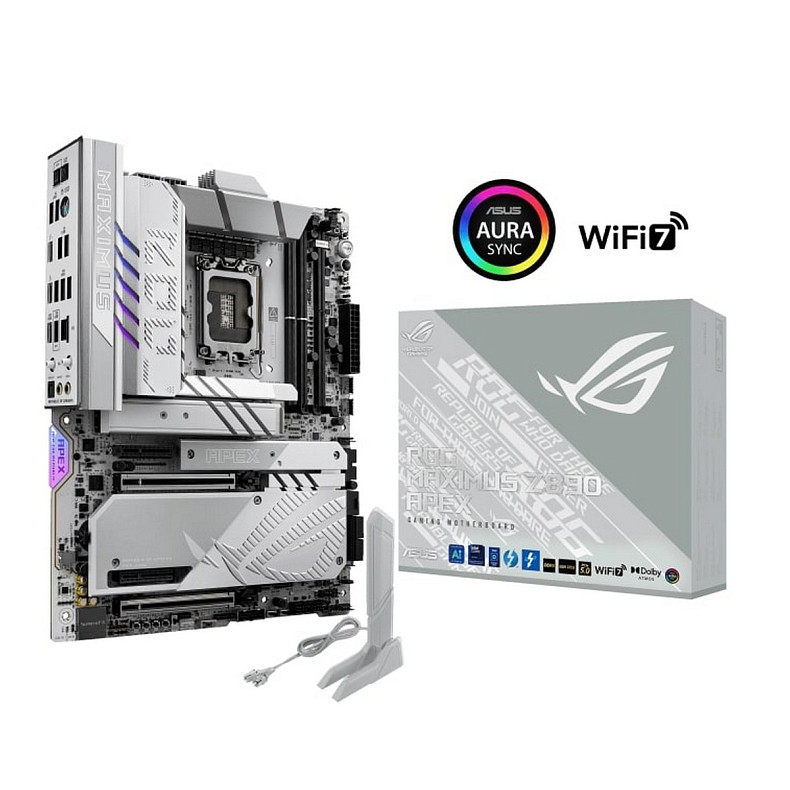 Материнcька плата ASUS ROG MAXIMUS Z890 APEX s1851 Z890 2xDDR5 M.2 Thunderbolt DP Wi-Fi BT ATX