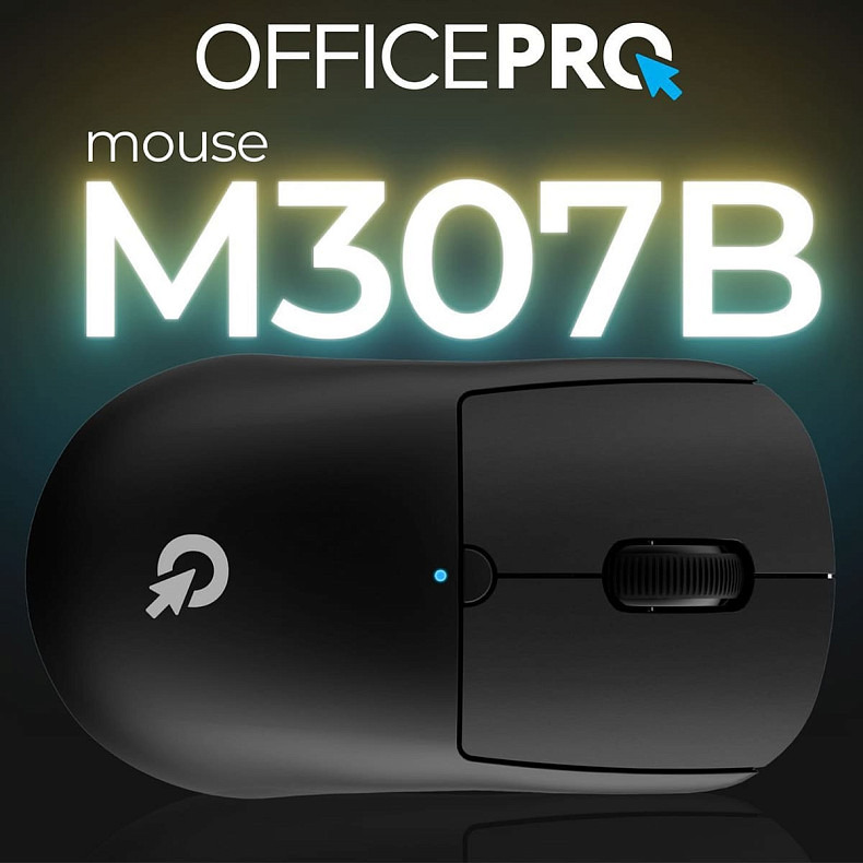 Мышь OfficePro M307B Silent Click (2.4G/BT) Black