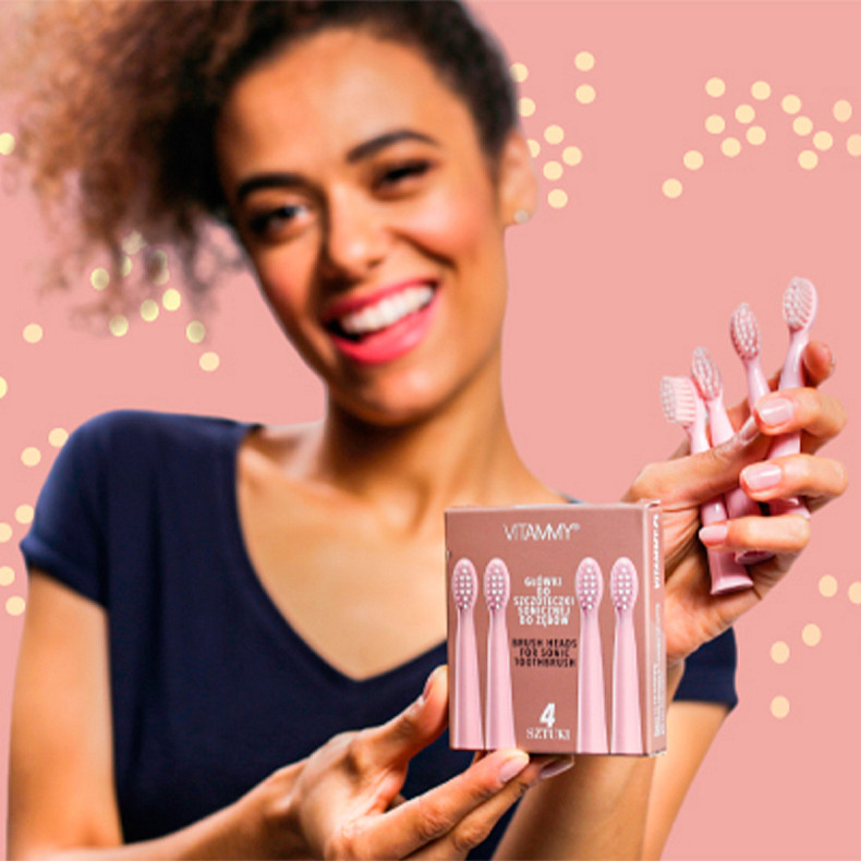 Головки для звуковой зубной щетки VITAMMY Harmony, 4 шт.