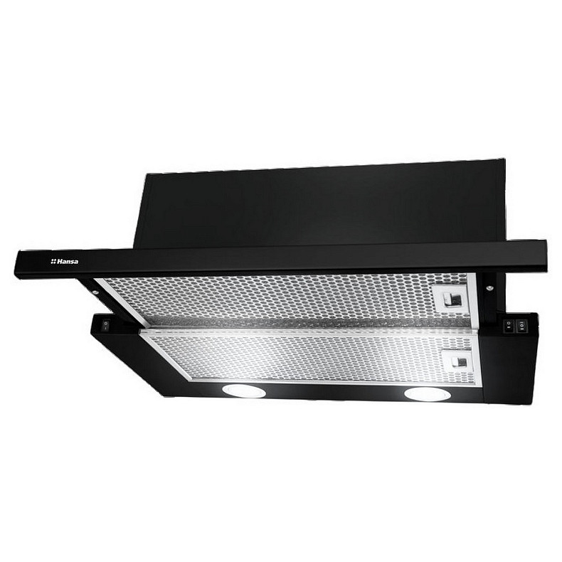 Витяжка Hansa телескопічна, 60см, 475м3ч, чорний