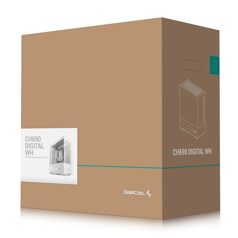 Корпус DeepCool CH690 Digital White (R-CH690-WHNNA0D-G-1) без БП