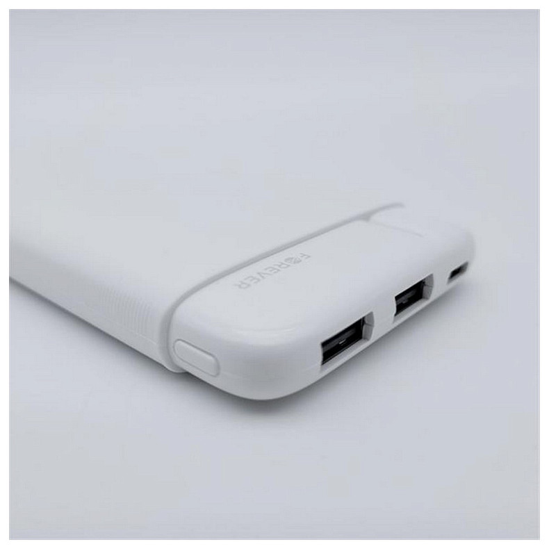 Універсальна мобільна батарея Forewer TB-100M 10000mAh White (1283126565106)