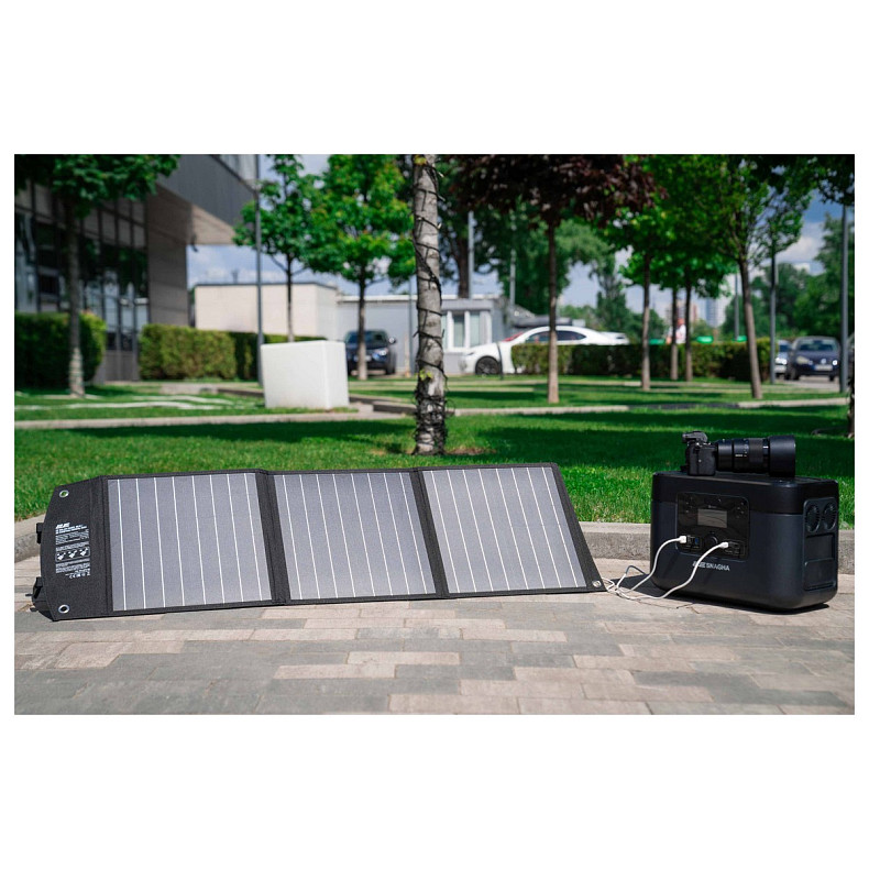 Портативна сонячна панель 2E, DC 60 Вт, USB-С 18 Вт, USB-A 24 Вт