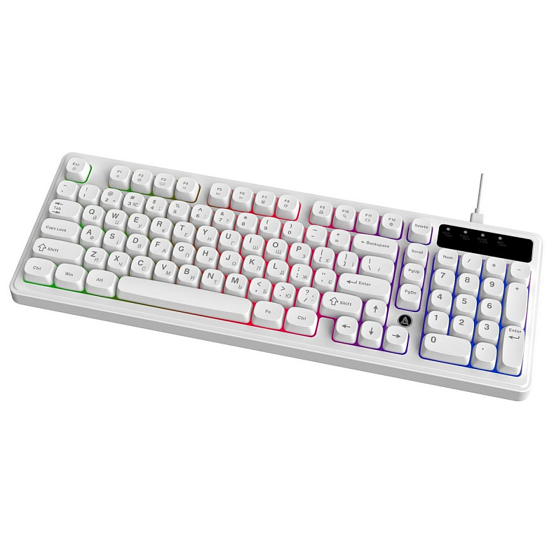 Клавиатура Ajazz AF98 Black USB-C White (AF98-W)