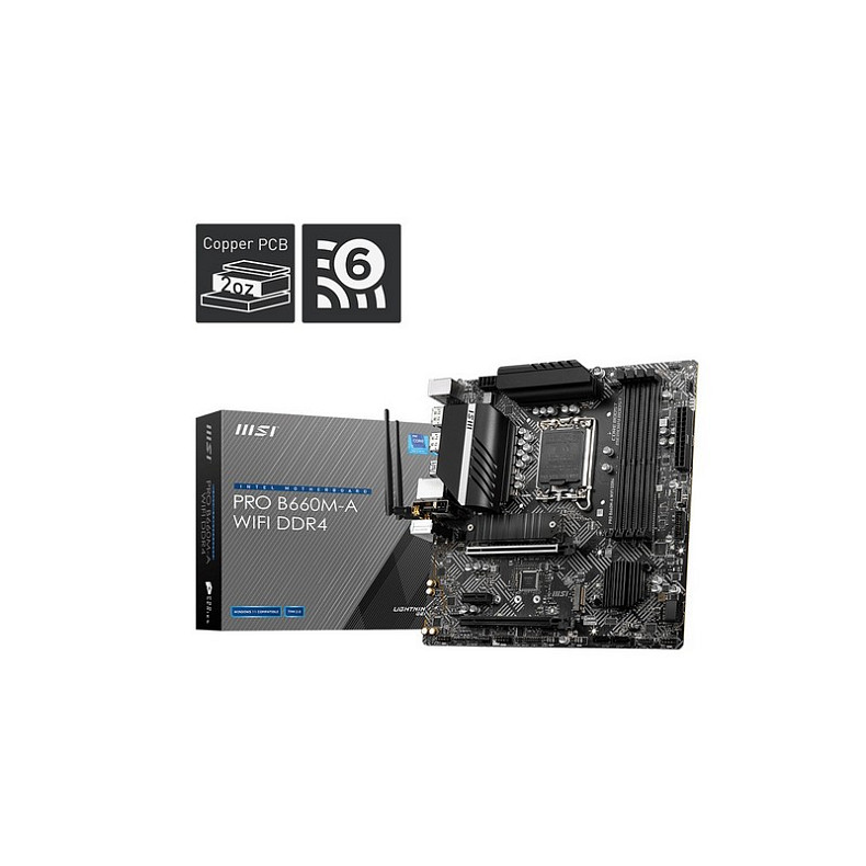 Материнська плата MSI PRO B660M-A WIFI DDR4 Socket 1700