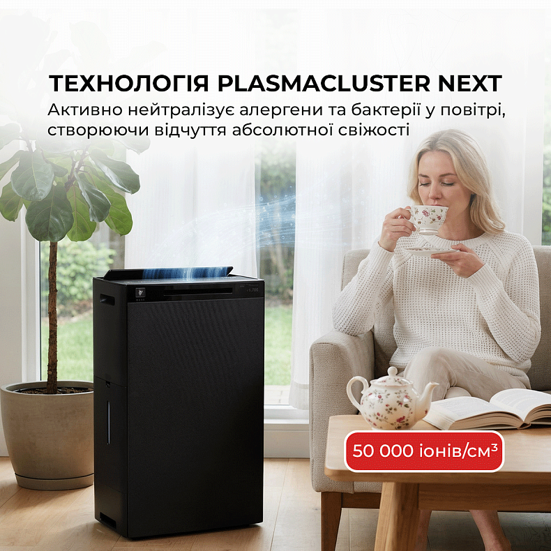 Очищувач повітря Sharp KI-TX75EU-H Plasmacluster NEXT