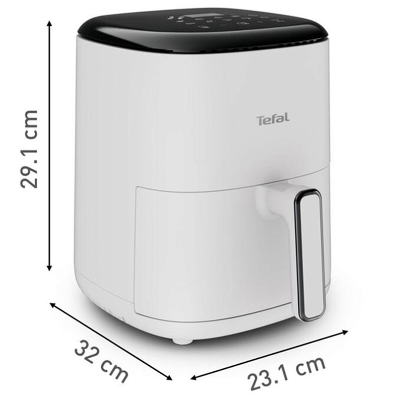 Мультипіч Tefal EasyFry Compact, 1300Вт, чаша-3л, сенсорне керув., 10 програм, пластик, білий