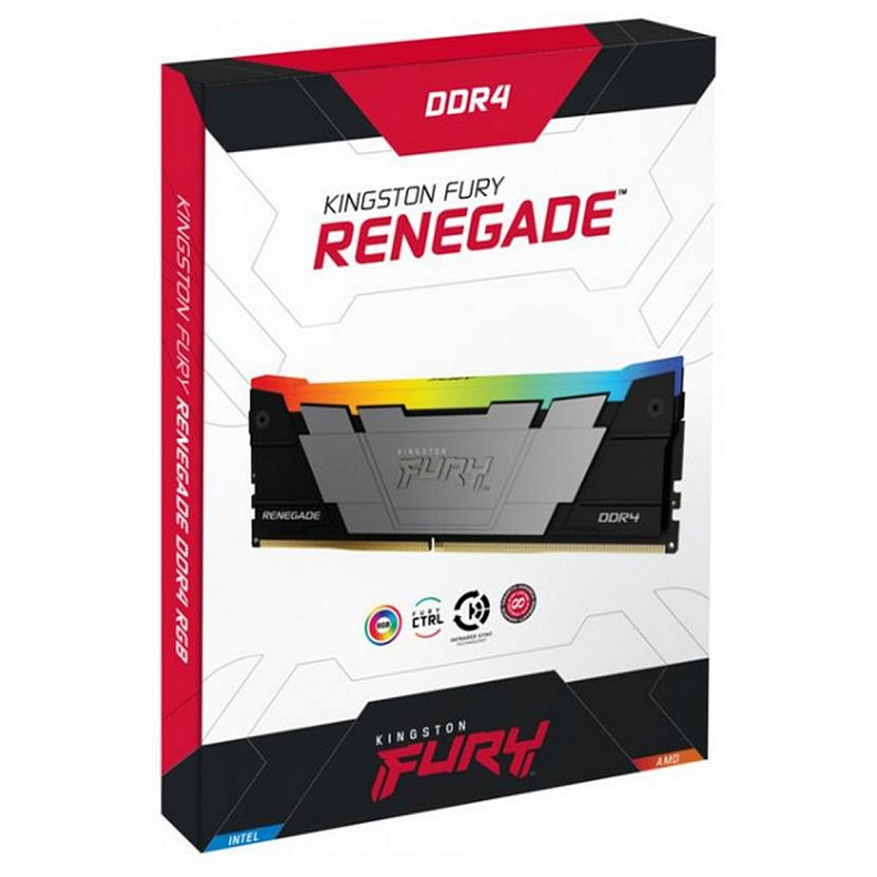 Модуль пам'яті DDR4 16GB/3600 Kingston Fury Renegade RGB (KF436C16RB12A/16)