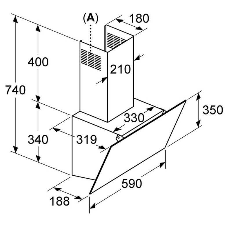 Кухонна витяжка Bosch DWK63PJ20T