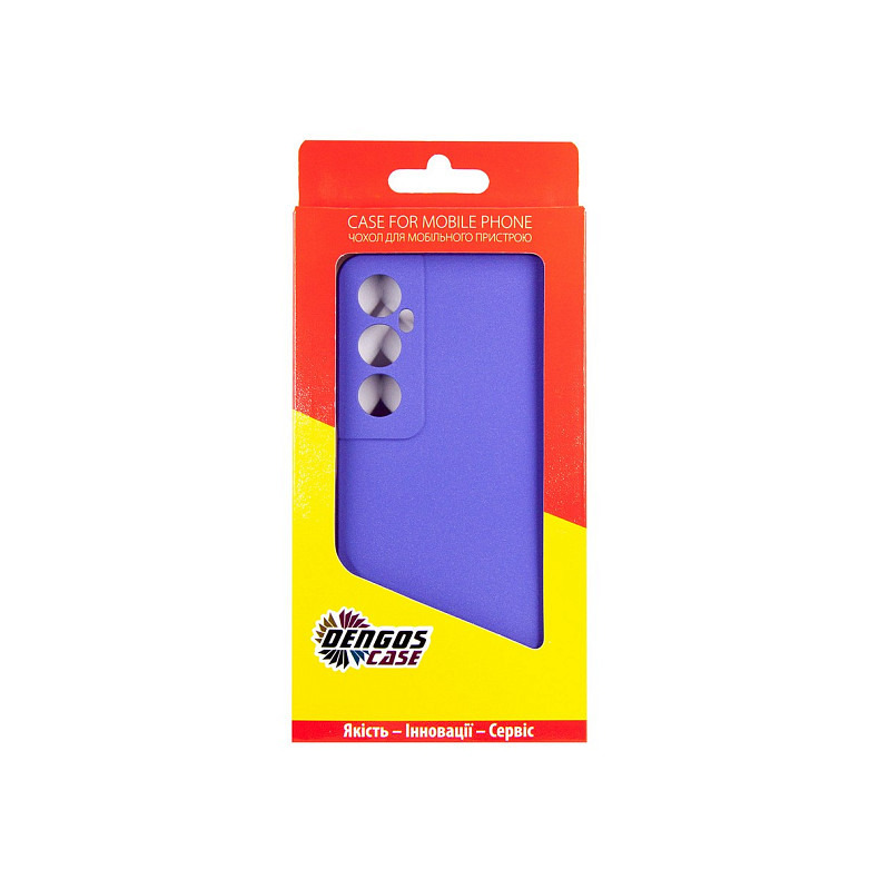 Чохол-накладка Dengos для Realme C65 Violet (DG-KM-95) + захисне скло