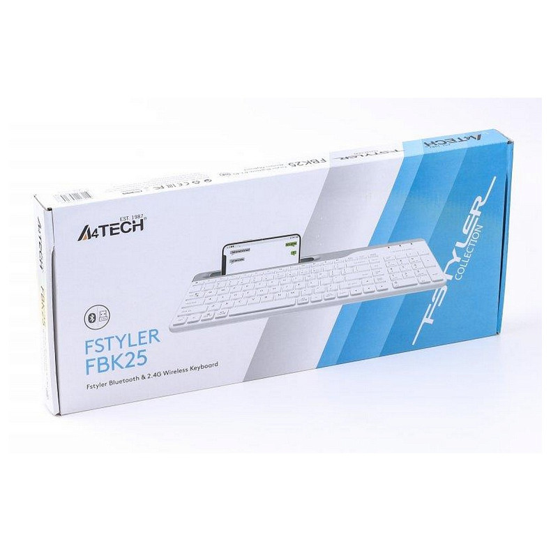 Клавиатура A4Tech FBK25 White USB