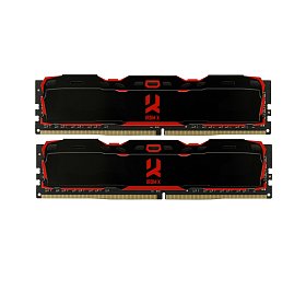 ОЗП DDR4 2x8GB/3000 GOODRAM Iridium X Black (IR-X3000D464L16S/16GDC)