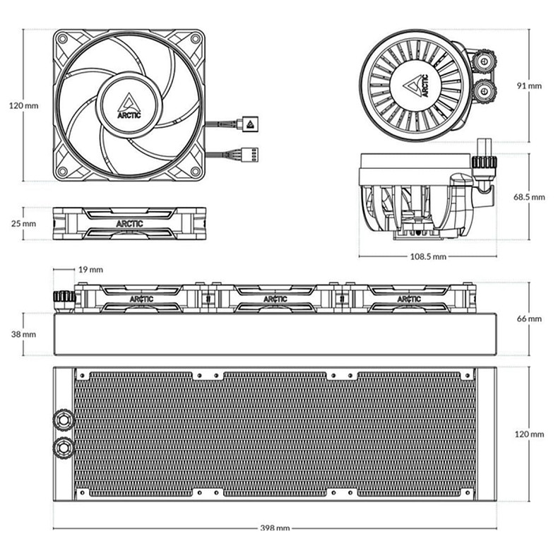 Система охлаждения Arctic (ACFRE00184A)
