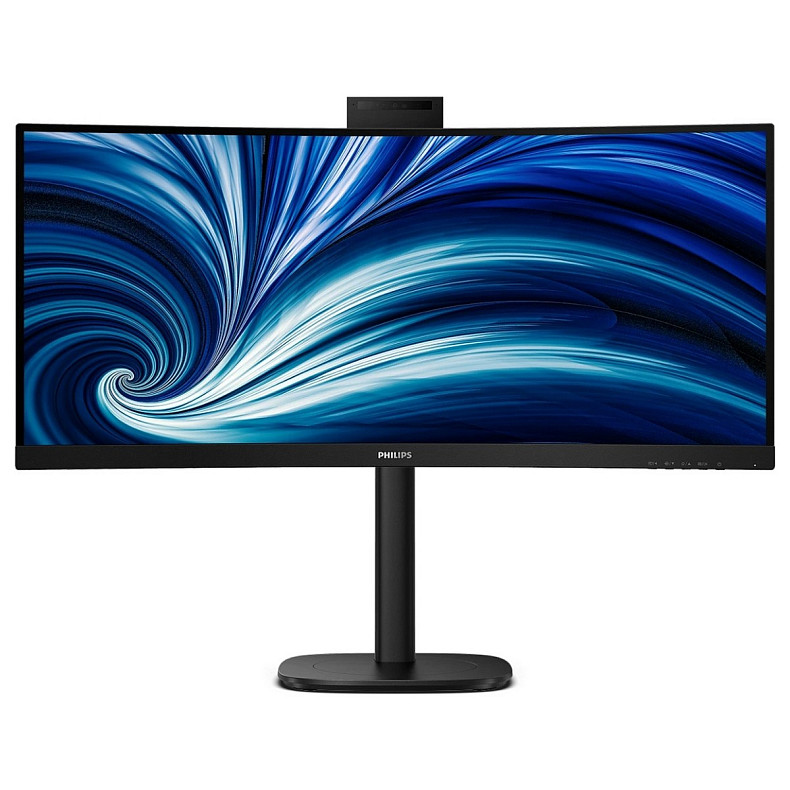 Монітор Philips 34" 34B2U3600CH, WQHD, VA, 120Гц, вигн., 2xHDMI, DP, USB-C, RJ-45, USB-hub, HAS