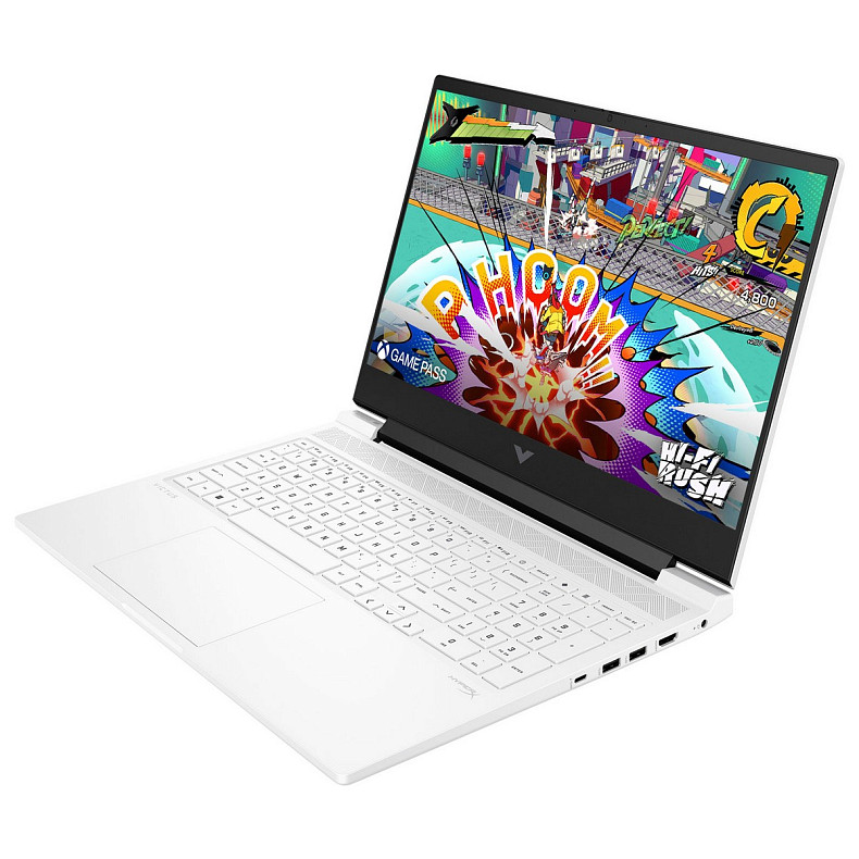 Ноутбук HP Victus 16-s1017ua 16.1" FHD IPS,300n/Ryz7 8845HS (5.1)/32Gb/SSD512Gb/RTX 4050,6GB/Підсв/DOS/Білий