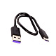 Кабель ColorWay USB - USB Type-C (M/M), 2.4 А, 0.3 м, Black (CW-CBUC059-BK)