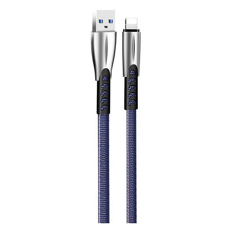 Кабель ColorWay USB-Lightning, 2.4А, 1м, Blue (CW-CBUL010-BL)