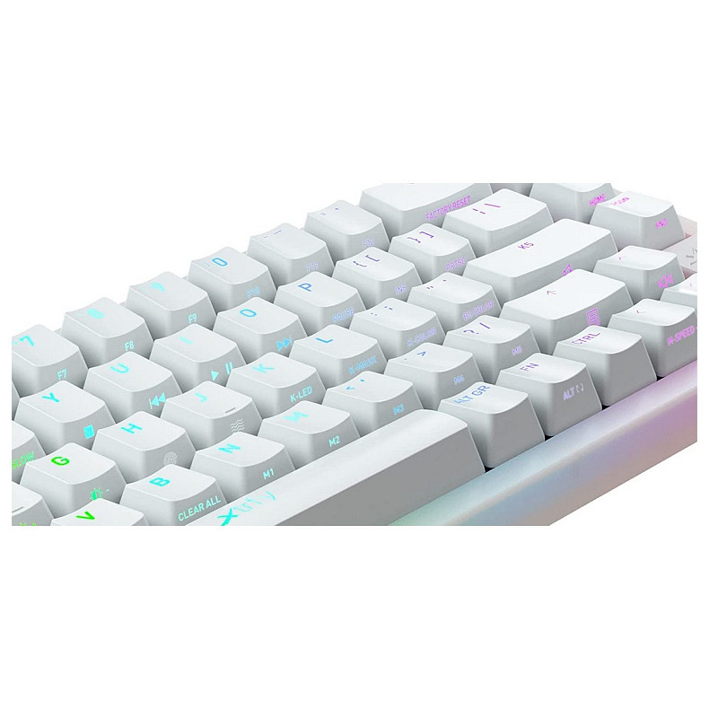 Клавіатура Xtrfy K5 68 keys Kailh Red Hot-swap RGB White (K5-RGB-CPT-TPWHITE-R-UKR)