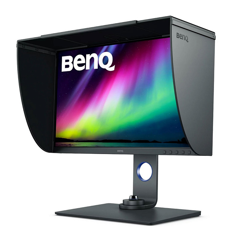 TFT 27" BenQ SW270C, IPS, QHD, 99% Adobe RGB, HDMIx2, DP, USB-C, USB хаб, Card Reader, темно-серый