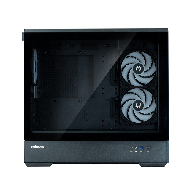 Корпус Zalman P30 Black V2, без БЖ, 1xUSB3.0, 1хUSB Type-C, 3x120мм ARGB, TG Front/Side Panel, mATX,