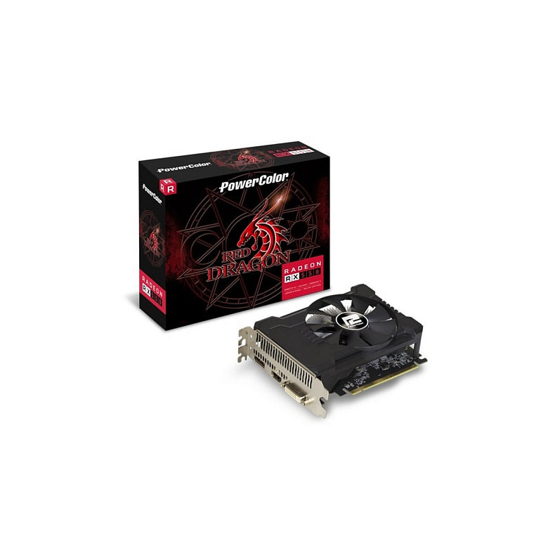 Видеокарта AMD Radeon RX 550 4GB GDDR5 Red Dragon OC V2 PowerColor (AXRX 550 4GBD5-DHV2/OC)