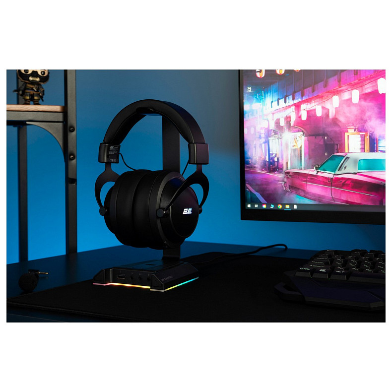 Комп'ютерна гарнітура 2E GAMING HG360 RGB WL 7.1 Black (2E-HG360BK-WL)