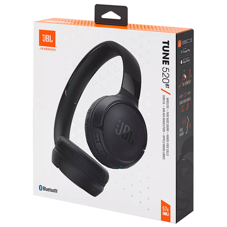 Навушники JBL Tune 520BT Black (JBLT520BTBLKEU)