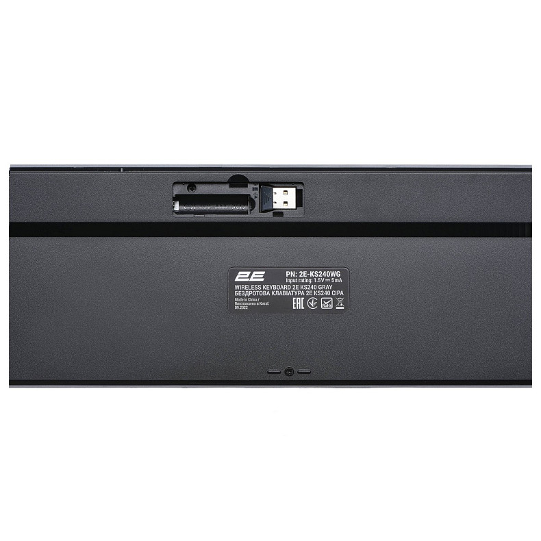 Клавіатура 2E KS240 WL BT Gray (2E-KS240WG)