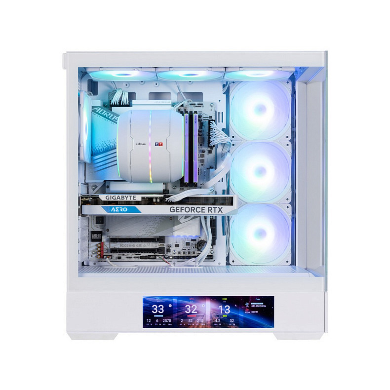Корпус Zalman P40 DS без БЖ, 2xUSB3.0, 1x Type C, 3x120мм ARGB Reverse, 1x120мм ARGB, VGA 420мм, LC